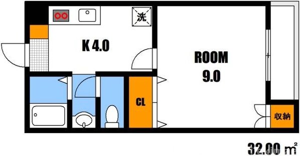 中島駅 徒歩8分 1階の物件間取画像